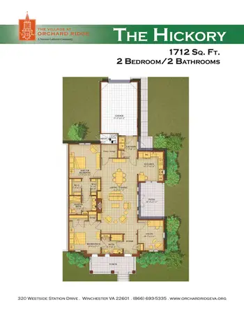 Floorplan of The Village at Orchard Ridge, Assisted Living, Nursing Home, Independent Living, CCRC, Winchester, VA 12