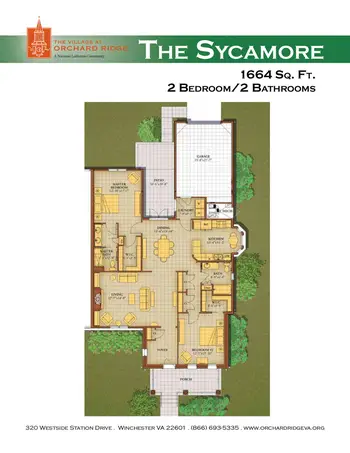Floorplan of The Village at Orchard Ridge, Assisted Living, Nursing Home, Independent Living, CCRC, Winchester, VA 14