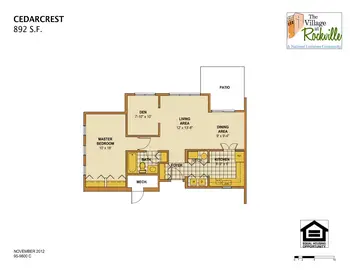 Floorplan of The Village at Rockville, Assisted Living, Nursing Home, Independent Living, CCRC, Rockville, MD 12