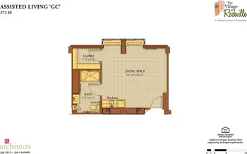 Floorplan of The Village at Rockville, Assisted Living, Nursing Home, Independent Living, CCRC, Rockville, MD 4