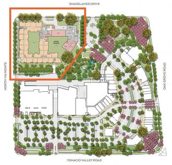 Campus Map of Viamonte Living, Assisted Living, Nursing Home, Independent Living, CCRC, Walnut Creek, CA 1