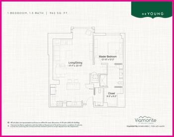 Floorplan of Viamonte Living, Assisted Living, Nursing Home, Independent Living, CCRC, Walnut Creek, CA 5