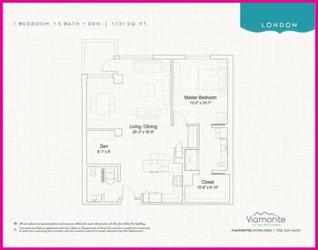 Floorplan of Viamonte Living, Assisted Living, Nursing Home, Independent Living, CCRC, Walnut Creek, CA 12