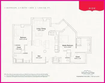 Floorplan of Viamonte Living, Assisted Living, Nursing Home, Independent Living, CCRC, Walnut Creek, CA 18