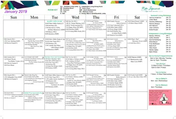 Activity Calendar of Nye Square, Assisted Living, Nursing Home, Independent Living, CCRC, Fremont, NE 2