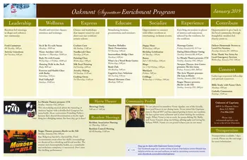 Activity Calendar of Oakmont of Capriana, Assisted Living, Nursing Home, Independent Living, CCRC, Brea, CA 8