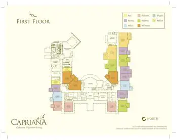 Floorplan of Oakmont of Capriana, Assisted Living, Nursing Home, Independent Living, CCRC, Brea, CA 1