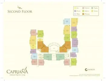 Campus Map of Oakmont of Capriana, Assisted Living, Nursing Home, Independent Living, CCRC, Brea, CA 5