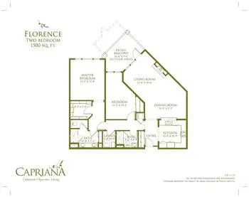Floorplan of Oakmont of Capriana, Assisted Living, Nursing Home, Independent Living, CCRC, Brea, CA 10