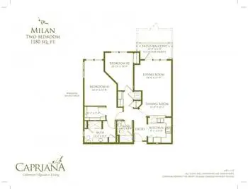Floorplan of Oakmont of Capriana, Assisted Living, Nursing Home, Independent Living, CCRC, Brea, CA 12