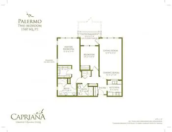 Floorplan of Oakmont of Capriana, Assisted Living, Nursing Home, Independent Living, CCRC, Brea, CA 18