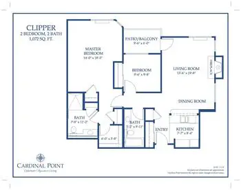 Floorplan of Oakmont of Cardinal Point, Assisted Living, Nursing Home, Independent Living, CCRC, Alameda, CA 2