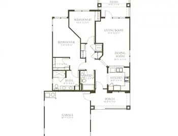 Floorplan of Oakmont of Segovia, Assisted Living, Nursing Home, Independent Living, CCRC, Palm Desert, CA 6