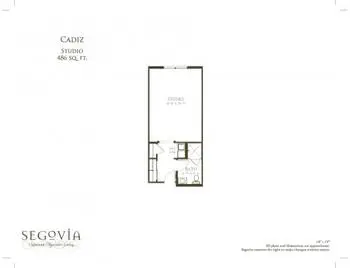 Floorplan of Oakmont of Segovia, Assisted Living, Nursing Home, Independent Living, CCRC, Palm Desert, CA 7