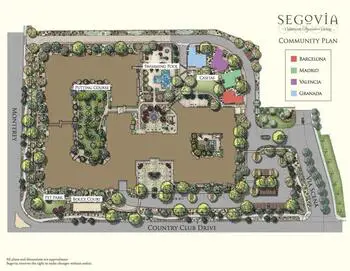 Campus Map of Oakmont of Segovia, Assisted Living, Nursing Home, Independent Living, CCRC, Palm Desert, CA 1