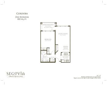 Floorplan of Oakmont of Segovia, Assisted Living, Nursing Home, Independent Living, CCRC, Palm Desert, CA 11