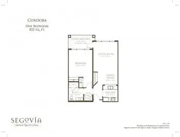 Floorplan of Oakmont of Segovia, Assisted Living, Nursing Home, Independent Living, CCRC, Palm Desert, CA 10