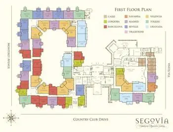 Campus Map of Oakmont of Segovia, Assisted Living, Nursing Home, Independent Living, CCRC, Palm Desert, CA 2