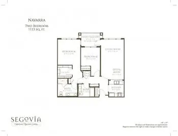 Floorplan of Oakmont of Segovia, Assisted Living, Nursing Home, Independent Living, CCRC, Palm Desert, CA 19