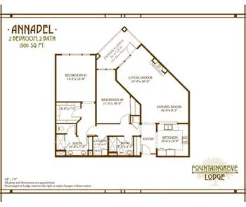 Floorplan of Fountaingrove Lodge, Assisted Living, Nursing Home, Independent Living, CCRC, Santa Rosa, CA 1