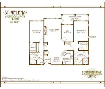 Floorplan of Fountaingrove Lodge, Assisted Living, Nursing Home, Independent Living, CCRC, Santa Rosa, CA 5