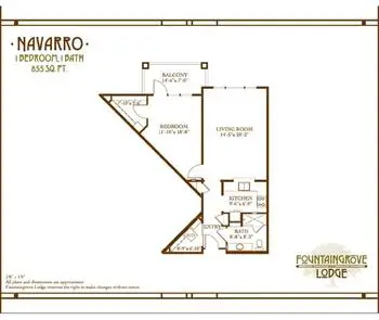 Floorplan of Fountaingrove Lodge, Assisted Living, Nursing Home, Independent Living, CCRC, Santa Rosa, CA 6