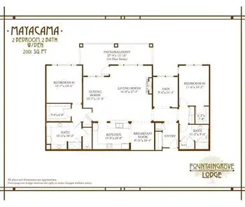 Floorplan of Fountaingrove Lodge, Assisted Living, Nursing Home, Independent Living, CCRC, Santa Rosa, CA 9