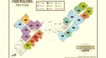 Campus Map of Fountaingrove Lodge, Assisted Living, Nursing Home, Independent Living, CCRC, Santa Rosa, CA 2
