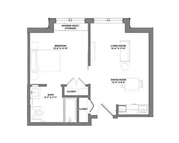 Floorplan of Oakwood Village Prairie Ridge , Assisted Living, Nursing Home, Independent Living, CCRC, Madison, WI 3