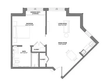 Floorplan of Oakwood Village Prairie Ridge , Assisted Living, Nursing Home, Independent Living, CCRC, Madison, WI 5