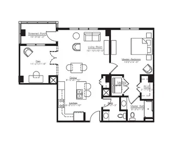 Floorplan of Oakwood Village Prairie Ridge , Assisted Living, Nursing Home, Independent Living, CCRC, Madison, WI 7