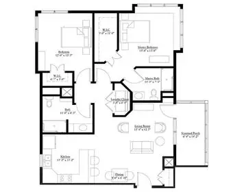Floorplan of Oakwood Village Prairie Ridge , Assisted Living, Nursing Home, Independent Living, CCRC, Madison, WI 12