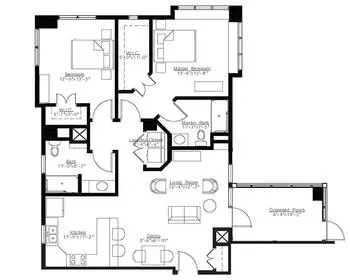 Floorplan of Oakwood Village Prairie Ridge , Assisted Living, Nursing Home, Independent Living, CCRC, Madison, WI 13