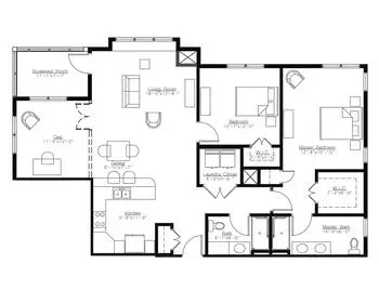 Floorplan of Oakwood Village Prairie Ridge , Assisted Living, Nursing Home, Independent Living, CCRC, Madison, WI 14