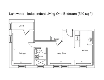 Floorplan of O'Neill Healthcare Lakewood, Assisted Living, Nursing Home, Independent Living, CCRC, Lakewood, OH 5