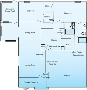 Floorplan of Otterbein Franklin, Assisted Living, Nursing Home, Independent Living, CCRC, Franklin, IN 12