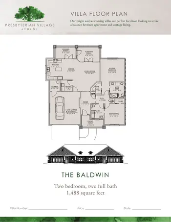 Floorplan of Presbyterian Village Athens, Assisted Living, Nursing Home, Independent Living, CCRC, Watkinsville, GA 1