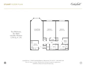 Floorplan of Cedarfield, Assisted Living, Nursing Home, Independent Living, CCRC, Richmond, VA 12