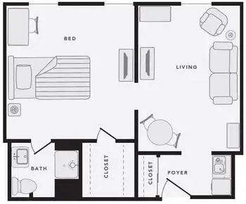 Floorplan of Hermitage Northern Virginia, Assisted Living, Nursing Home, Independent Living, CCRC, Alexandria, VA 1