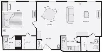 Floorplan of Hermitage Northern Virginia, Assisted Living, Nursing Home, Independent Living, CCRC, Alexandria, VA 15