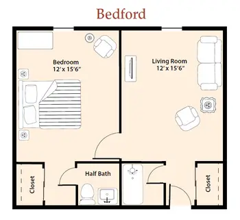 Floorplan of Hermitage Richmond, Assisted Living, Nursing Home, Independent Living, CCRC, Richmond, VA 2