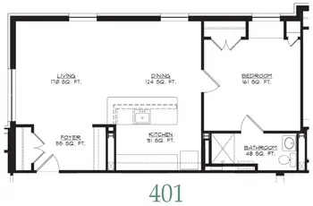 Floorplan of Hermitage Richmond, Assisted Living, Nursing Home, Independent Living, CCRC, Richmond, VA 5