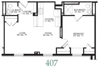 Floorplan of Hermitage Richmond, Assisted Living, Nursing Home, Independent Living, CCRC, Richmond, VA 11