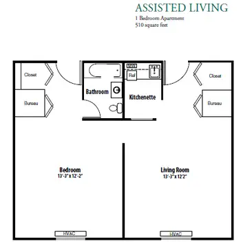 Floorplan of Hermitage Roanoke, Assisted Living, Nursing Home, Independent Living, CCRC, Roanoke, VA 5