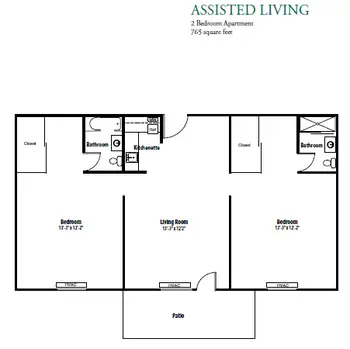 Floorplan of Hermitage Roanoke, Assisted Living, Nursing Home, Independent Living, CCRC, Roanoke, VA 6