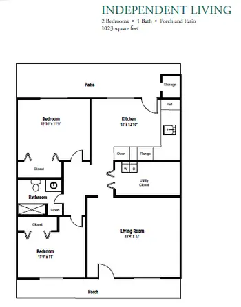 Floorplan of Hermitage Roanoke, Assisted Living, Nursing Home, Independent Living, CCRC, Roanoke, VA 13