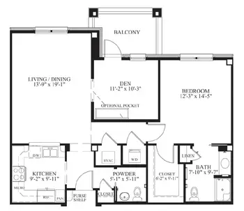 Floorplan of WindsorMeade, Assisted Living, Nursing Home, Independent Living, CCRC, Williamsburg, VA 4