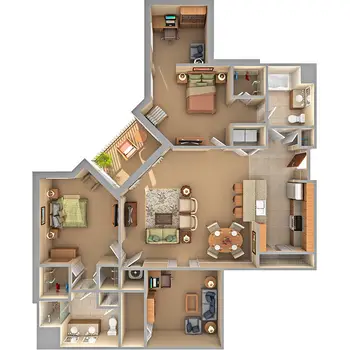 Floorplan of Glenaire, Assisted Living, Nursing Home, Independent Living, CCRC, Cary, NC 2