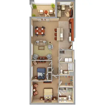 Floorplan of Glenaire, Assisted Living, Nursing Home, Independent Living, CCRC, Cary, NC 7