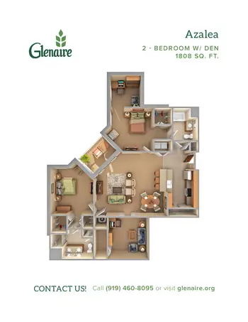 Floorplan of Glenaire, Assisted Living, Nursing Home, Independent Living, CCRC, Cary, NC 8